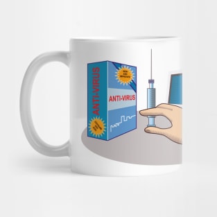 Anti-Virus Injection Protection Retro Mug